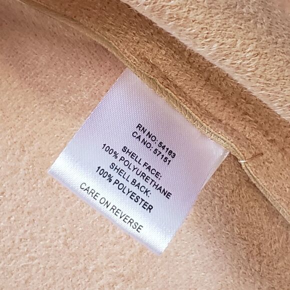 Marc New York Faux Leather Laser Cut LS Button Down Top SMALL - Picture 15 of 15